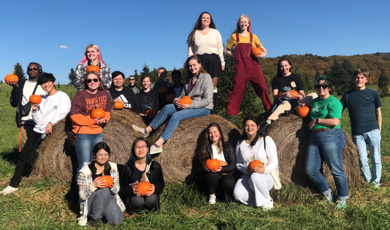 Students in Thrive LLC at a local pumpkin patch